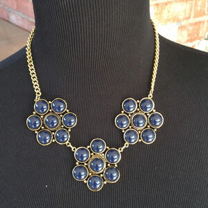 Yochi New York Blue Statement Necklace‎